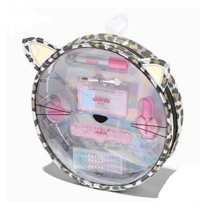 Claire's Club Leopard Print Zip Makeup Set Bundle NEW WITH TAGS tag